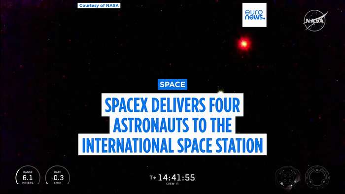 SpaceX delivers four astronauts to the International Space Station just 15 hours after launch