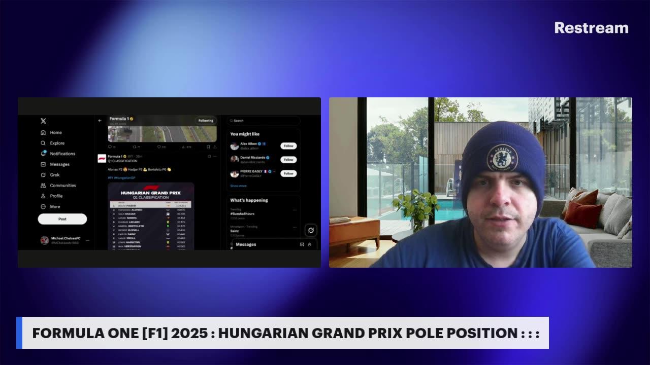 FORMULA ONE [F1] 2025 : HUNGARIAN GRAND PRIX QUALIFYING LIVE WATCH-ALONG