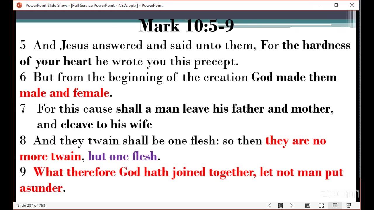 The Narrow Way Christian Church of God - BIBLE-READING and Prayer Service - Sunday 03/08/2025