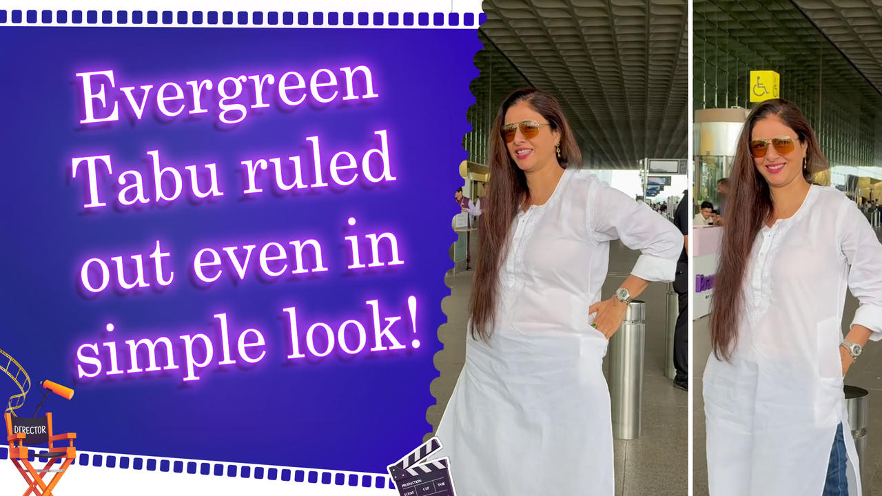 Bollywood’s timeless beauty Tabu's simple style steals the show at the Airport