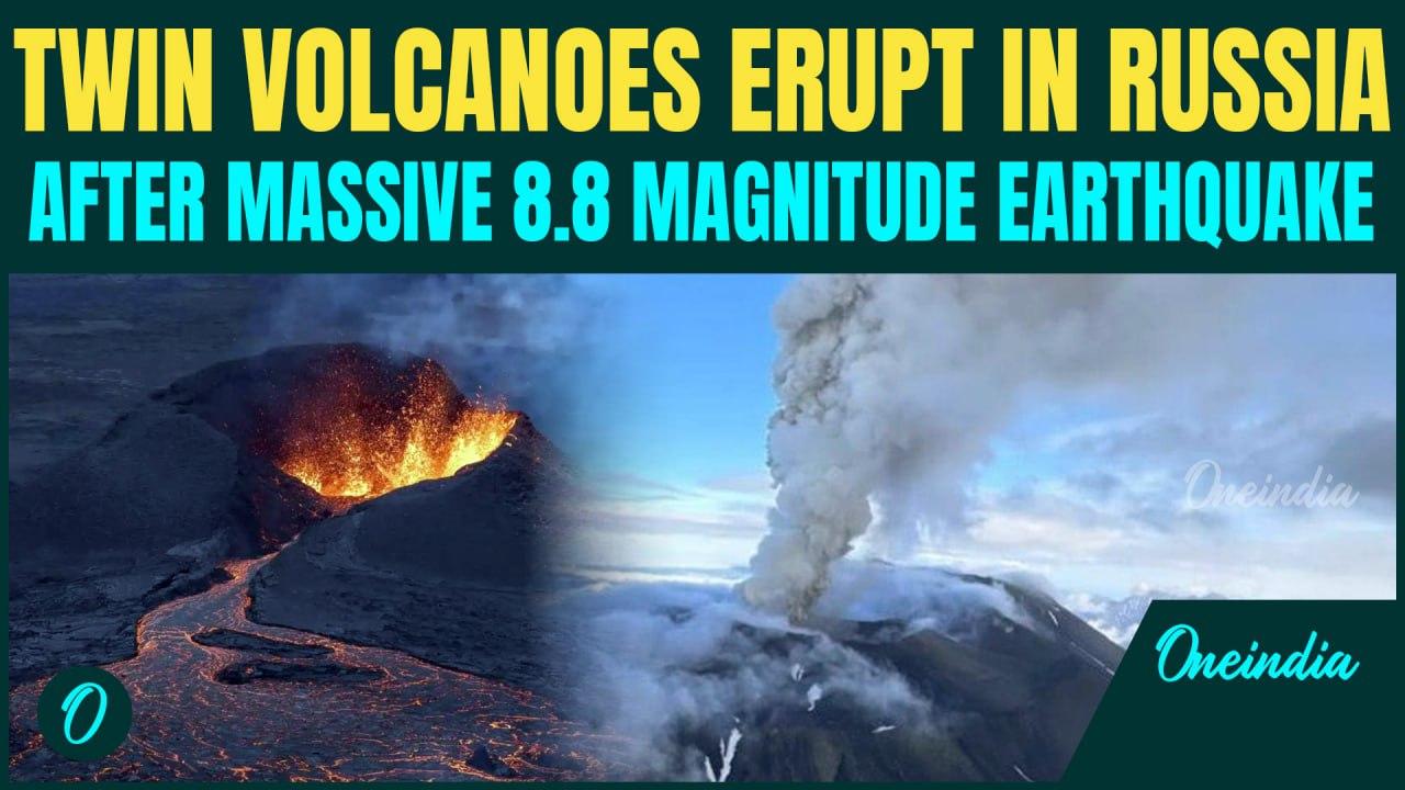 VIDEO: Volcanic ERUPTIONS ROCK Russia’s Far East After Megaquake | Massive Ash Clouds Fill the Skies