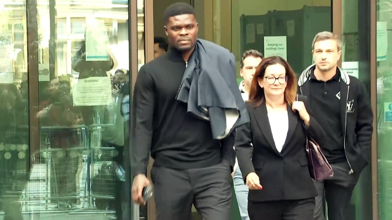 Thomas Partey leaves court after rape charge hearing