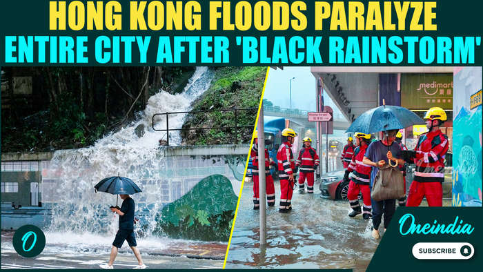 VIDEO: Shocking Visuals Emerge From Hong Kong Floods After RARE Black Rainstorm Warning Issued Twice