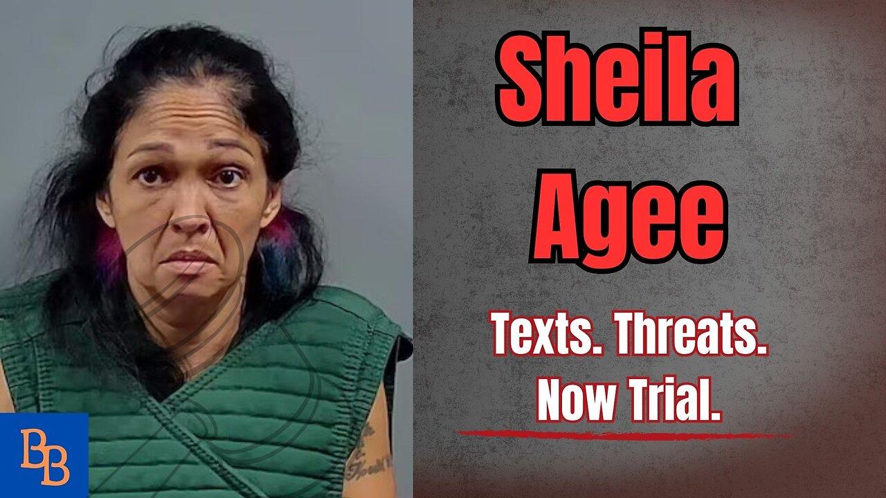 Sheila Agee, Texts. Threats. Now Trial.