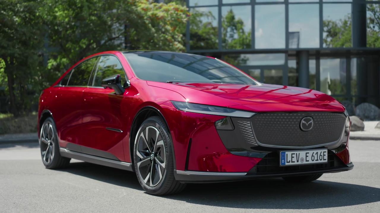 The new Mazda6e in Red Design Preview