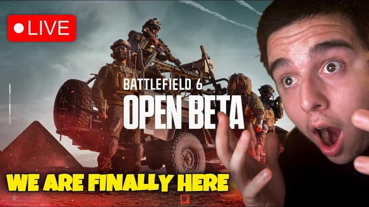 🔴LIVE - BATTLEFIELD 6 BETA IS HERE! BECOMING A PRO SNIPER! 12/15 SUBS