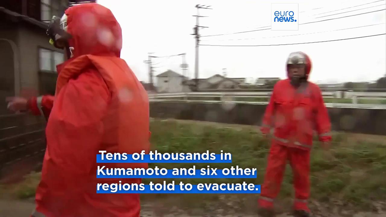 Several people reported missing after powerful rains lash southern Japan