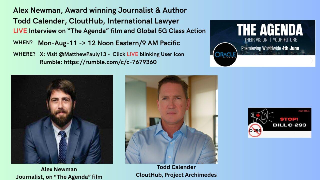 Stop C-293 Cmt. Aug 11, 12 Eastern Interview Alex Newman, Todd Calender