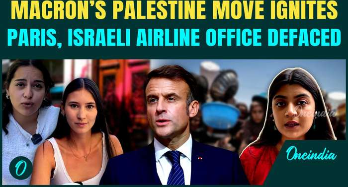 Exclusive Report:As Macron Calls for Palestinian State, Unrest Erupts in Paris; El Al Office Defaced