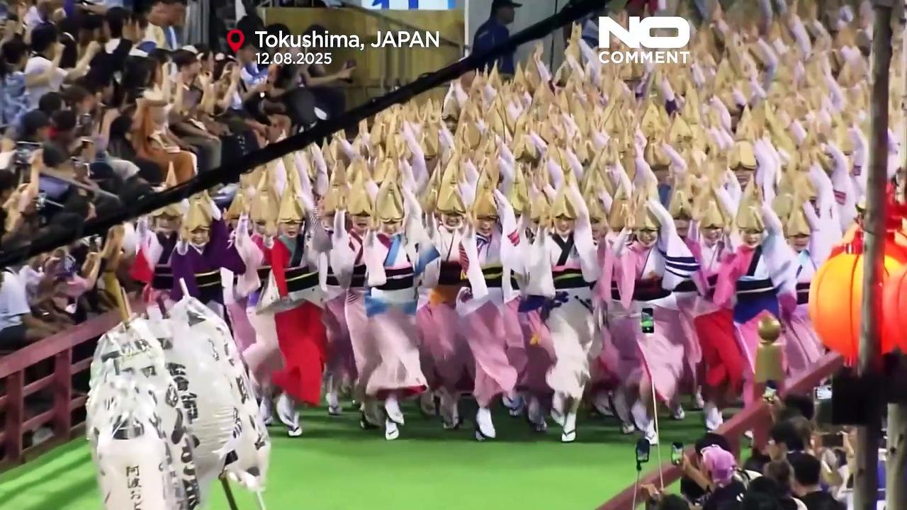 Awa Odori festival in Japan continues with nightly so-odori performances