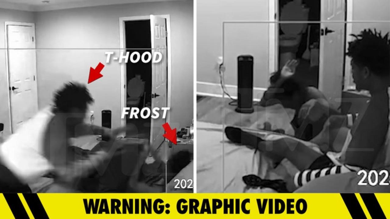 T-Hood Caught Beating Kylie Frost on Surveillance Video