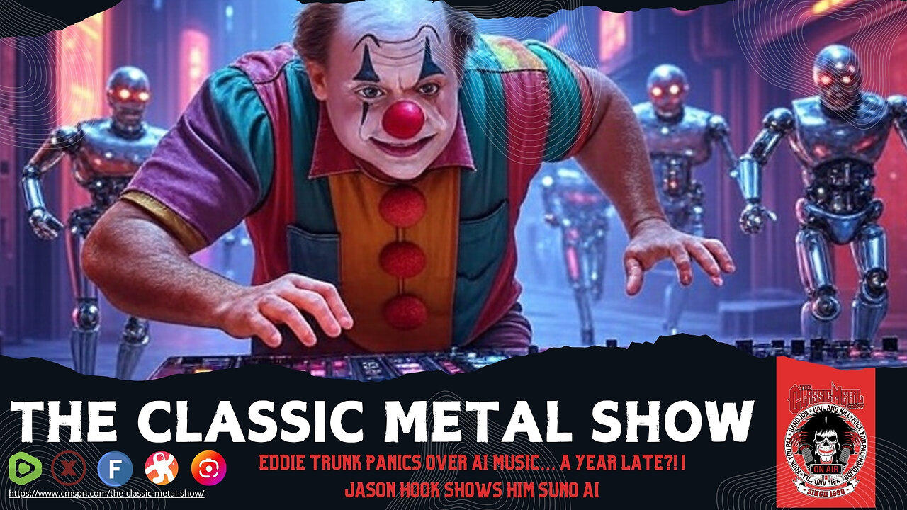 Eddie Trunk Panics Over AI Music… A YEAR Late?! | Jason Hook Shows Him Suno AI (Commercial Free)
