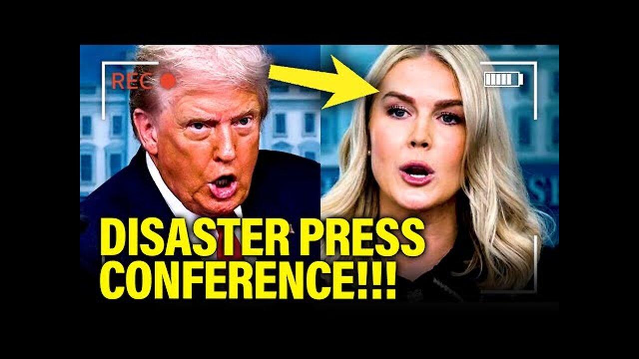 PANICKED WH has DISASTER PRESSER as Trump CRACKS