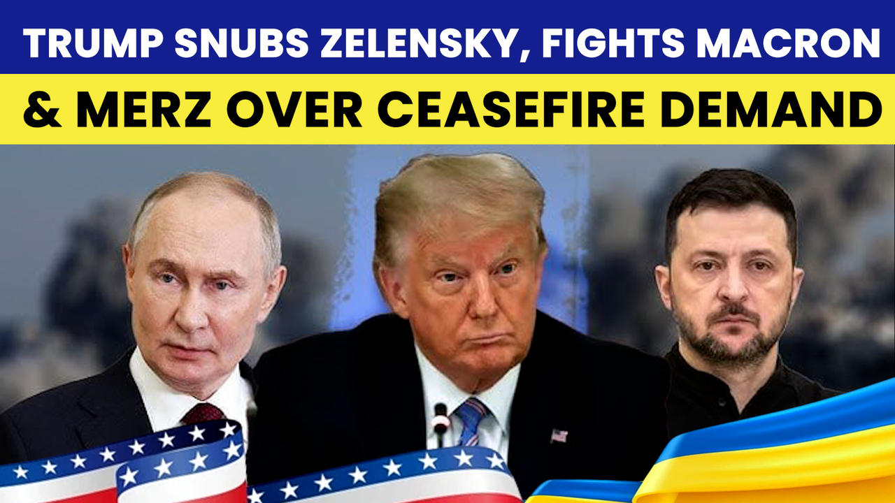 Trump SHRUGS OFF Zelensky’s Ceasefire Demand; CLASHES With Merz, Macron; Side With Putin