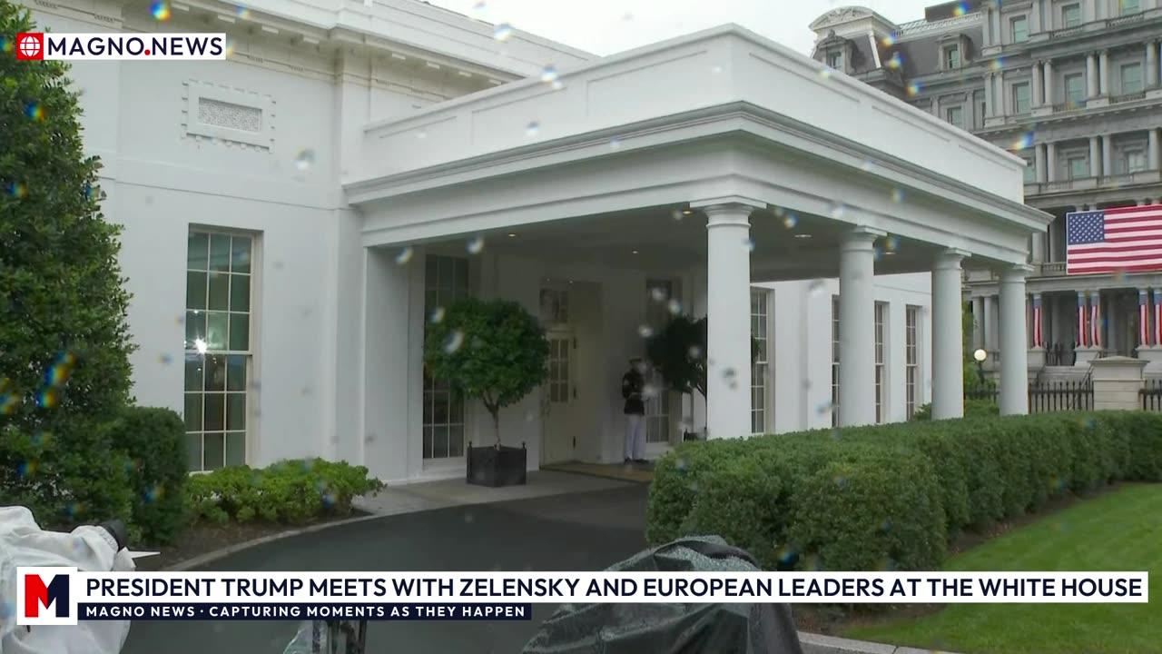 🇺🇸 President Trump Holds Peace Talks with Zelensky and European Leaders at the White House [LIVE]