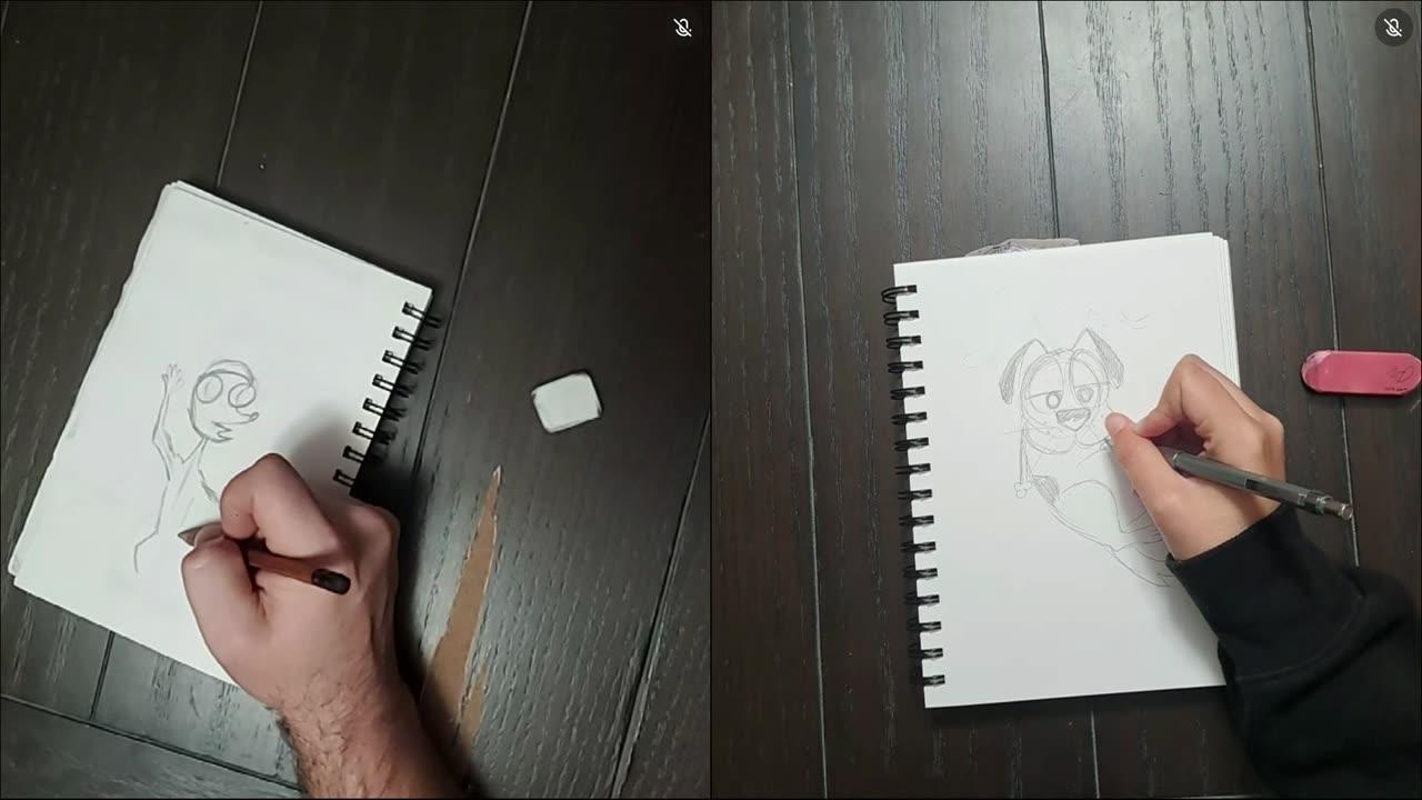 Two N00bs drawing w/banditoneems
