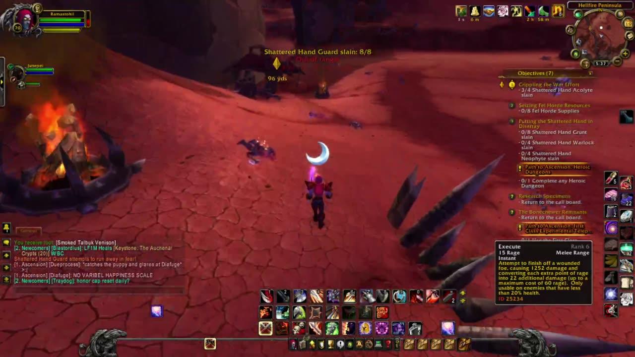 Doing Callboards, Getting Gear, Flying in Outland in Project Ascension