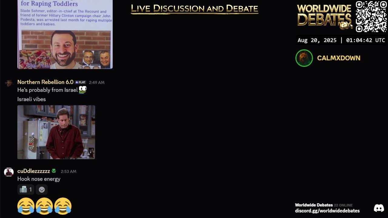 0026 - Worldwide Debates LIVE - YouTube/Rumble/Twitch/Kick