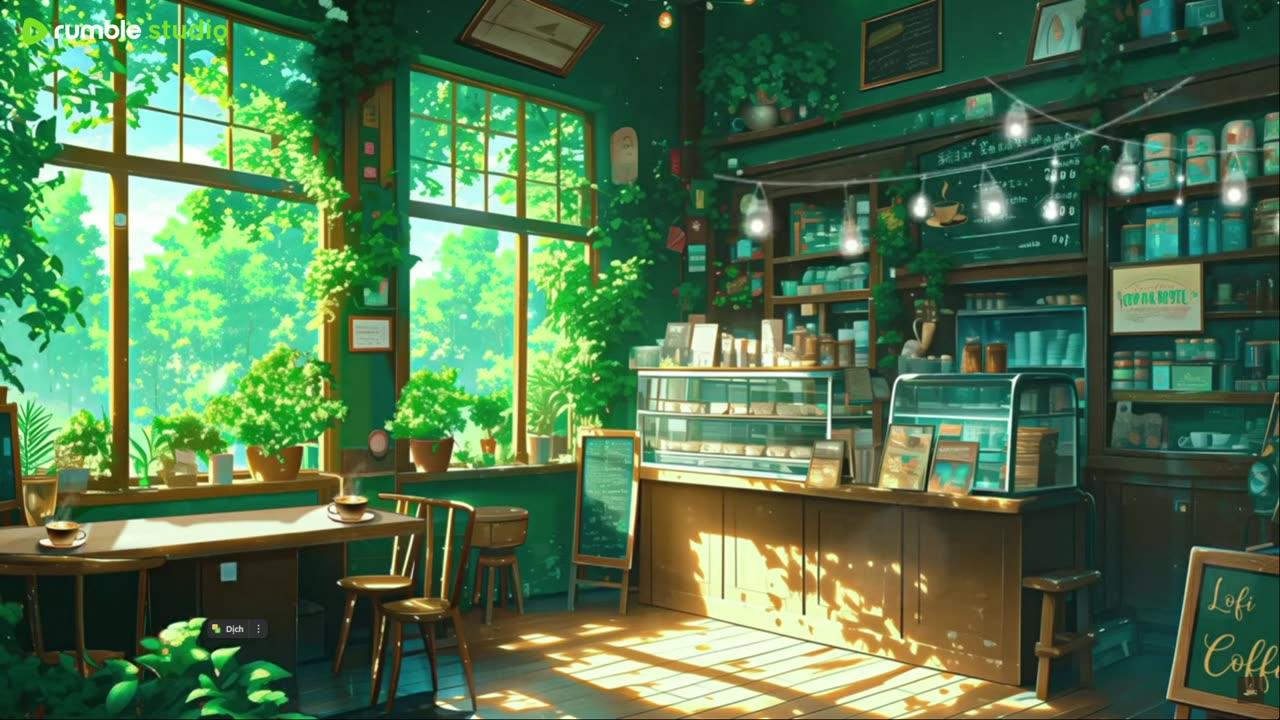 Lofi Coffee Shop ☀ Ghibli-Inspired Summer – Relax, Study & Unwind