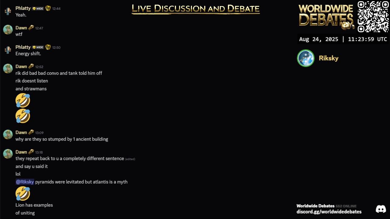 0032 - Worldwide Debates LIVE - YouTube/Rumble/Twitch/Kick