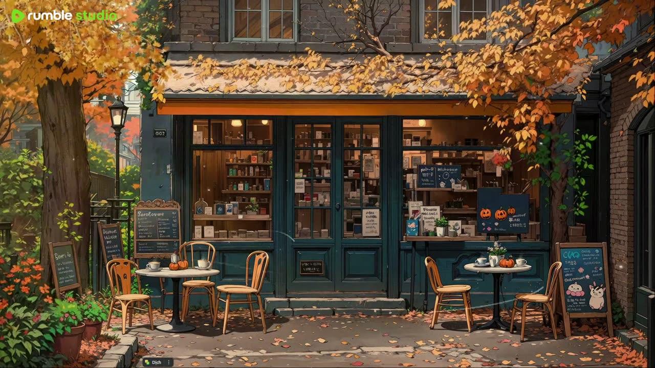 Spooky Lofi Café 🎃 Chill & Creepy Vibes for Study, Work, & Relax 🍁