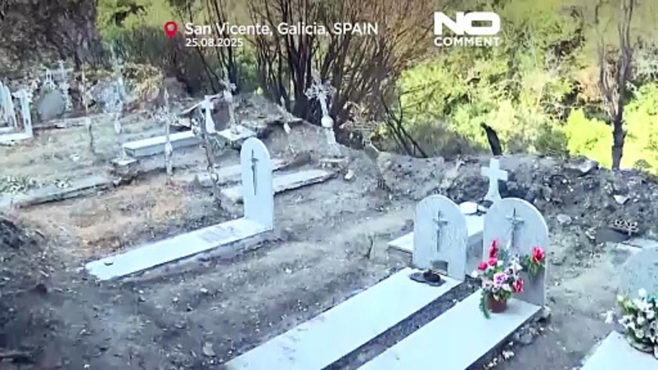 Church reduced to ashes as fires sweep through San Vicente in Spain