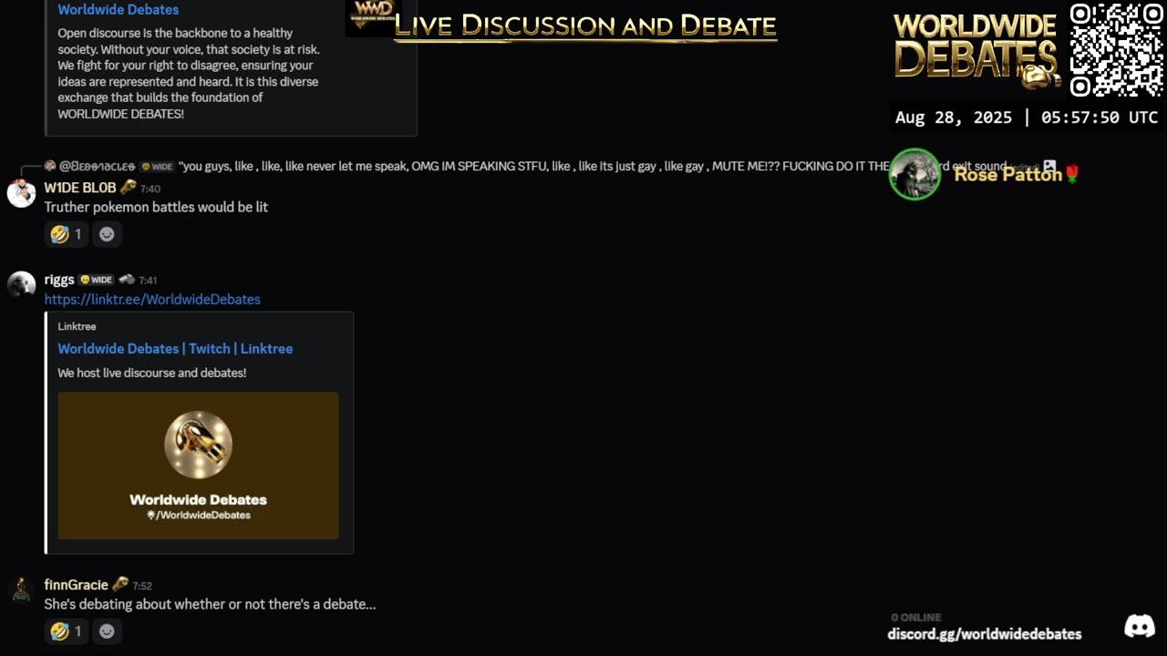 0037 - Worldwide Debates LIVE - YouTube/Rumble/Twitch/Kick