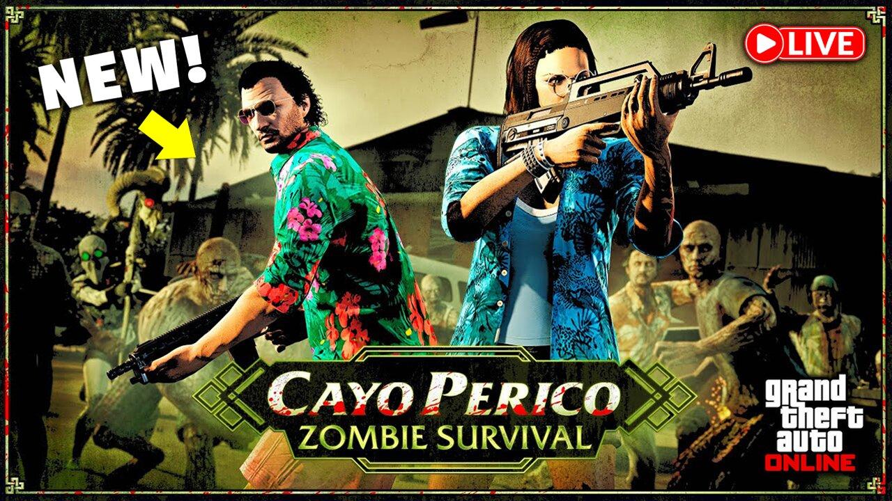 GTA Online Late Stream! NEW Cayo Perico ZOMBIE SURVIVAL! Most Waves Record Attempt! Come Chat!