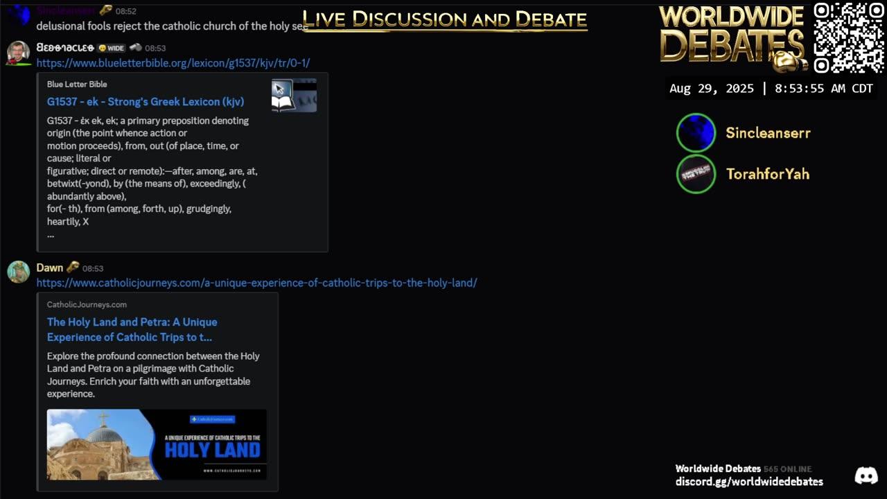 0039 - Worldwide Debates LIVE - YouTube/Rumble/Twitch/Kick