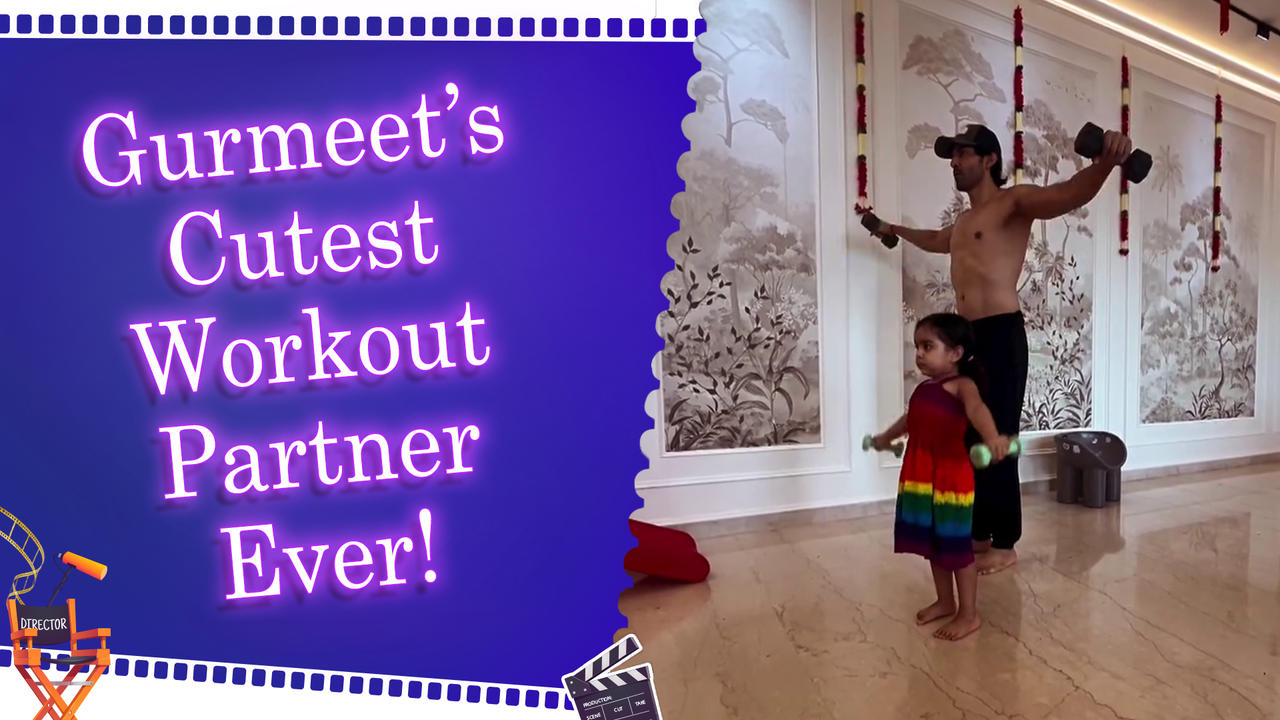 Gurmeet Choudhary found new adorable workout partner, social media in awe