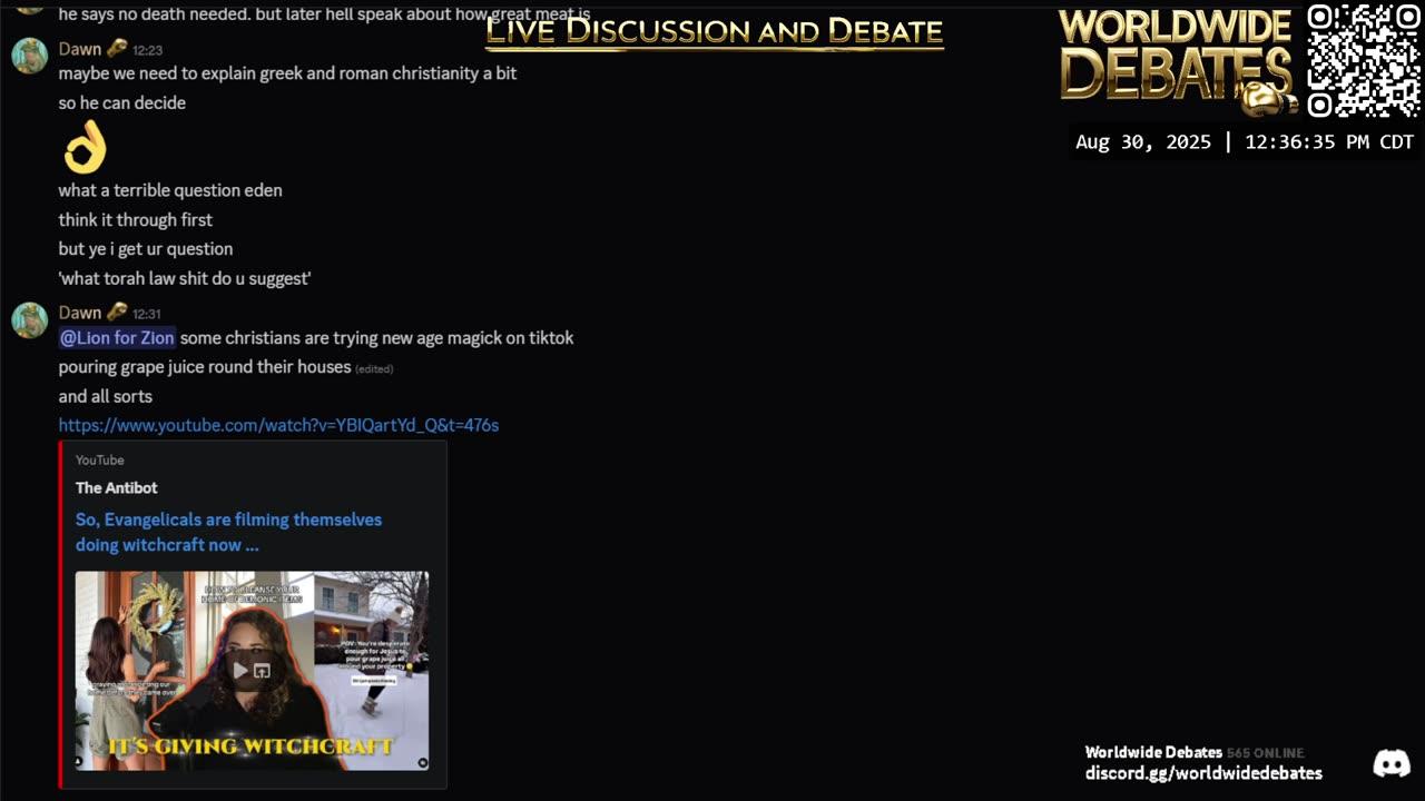 0041 - Worldwide Debates LIVE - YouTube/Rumble/Twitch/Kick