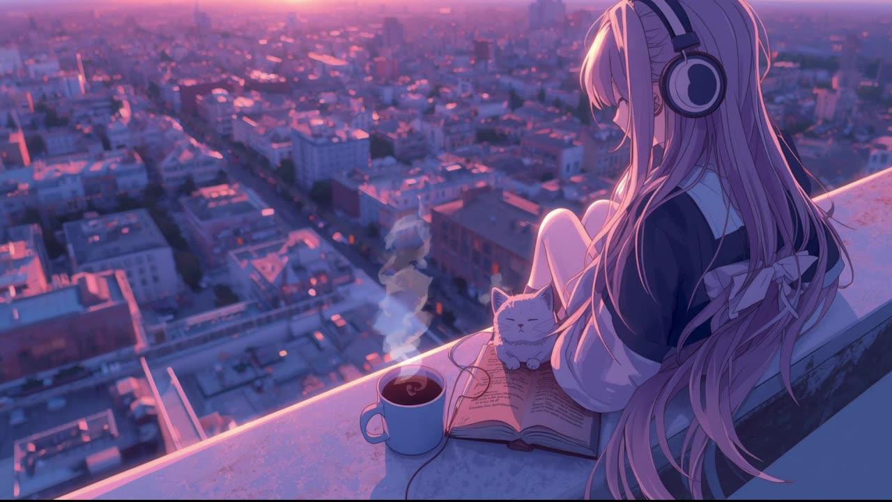 💜 ☕Coffee & Moonlight -🎶 Lofi music to relax and enjoy
