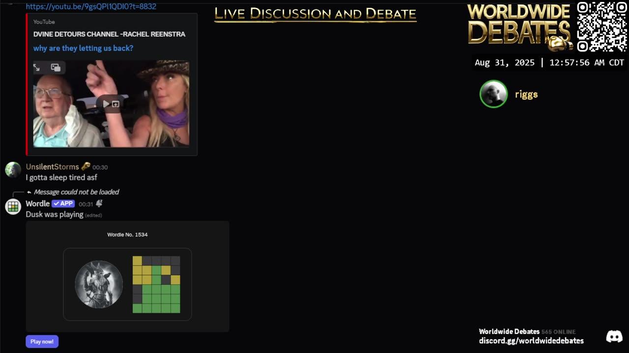 0042 - Worldwide Debates LIVE - YouTube/Rumble/Twitch/Kick