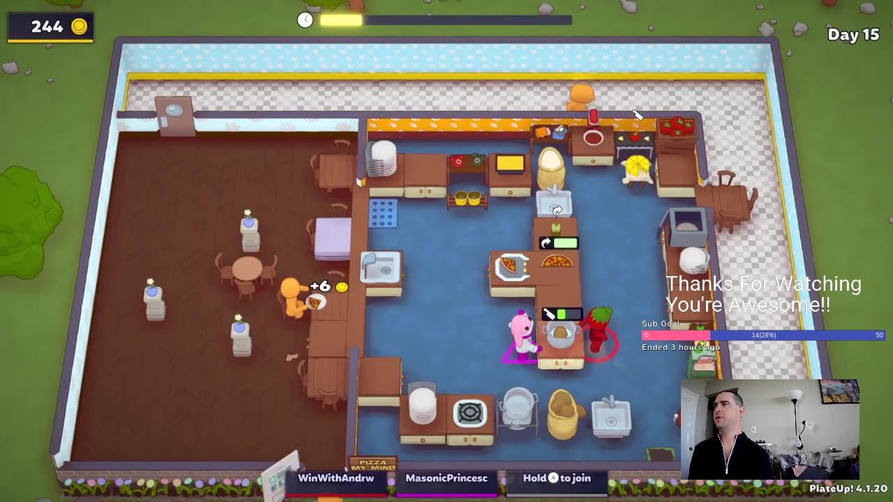 Win With Andrew - PlateUp! - with Tina