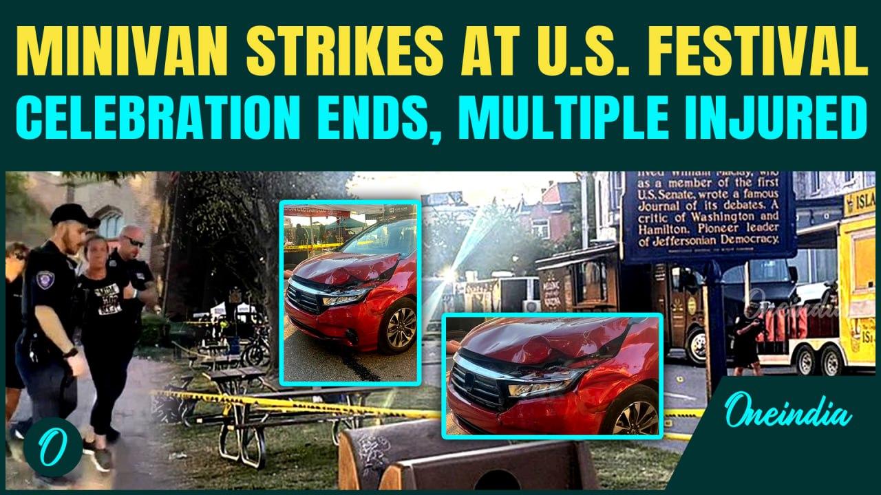 Pennsylvania Festival Crash Video: Red Minivan Rams Through Crowd, 3 Injured in Critical Condition