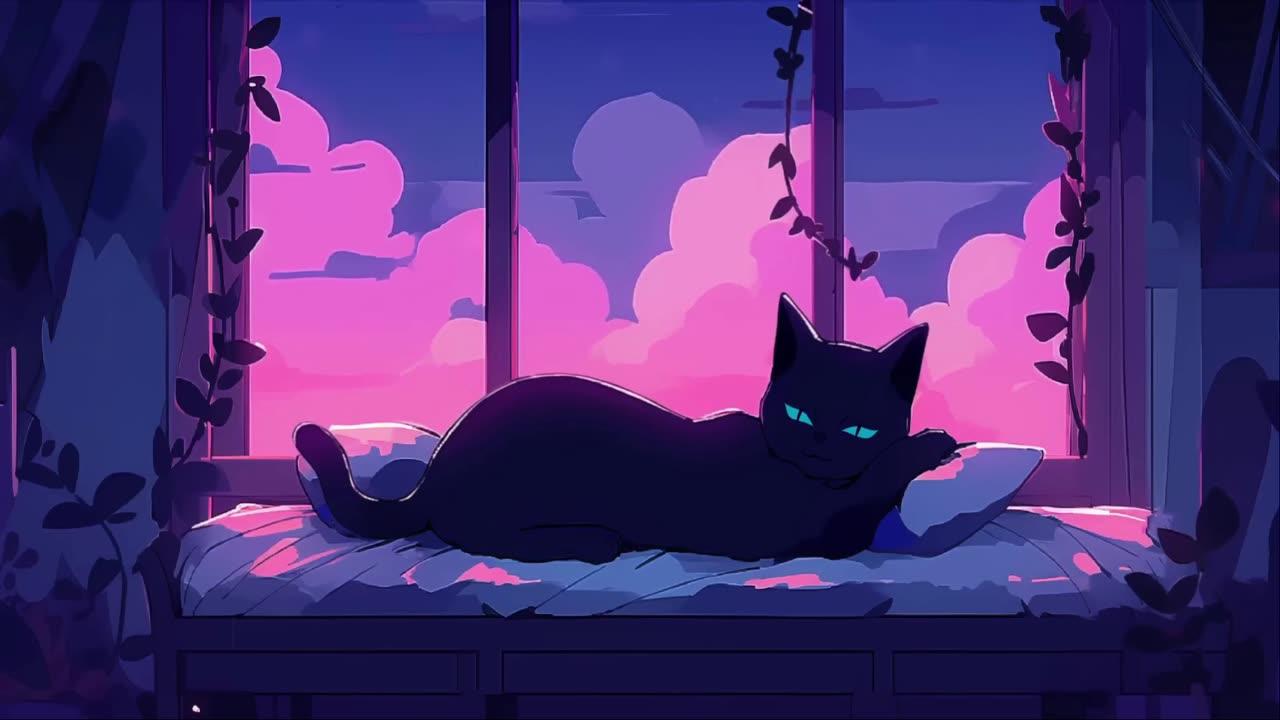 Chill with My Cat 🐾 Lofi Hip Hop Beats to Study & Relax