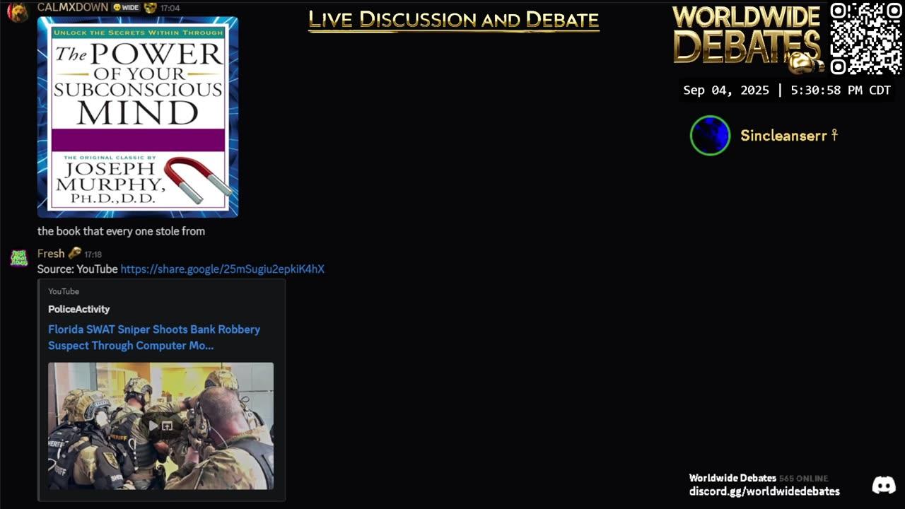 0051 - Worldwide Debates LIVE - YouTube/Rumble/Twitch/Kick