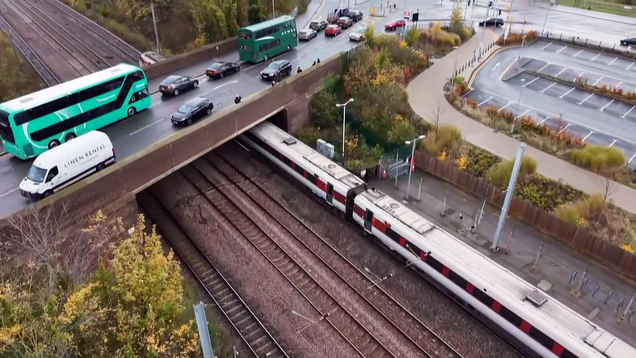 Train leaves Huntingdon station after stabbing One News Page VIDEO